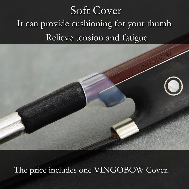 VINGOBOW Brazilwood Viola Bow For 14"-17" Violas Full Size 74.5cm Ebony Frog Natural Mongolian Black Horsehair Well Balanced Sweet Tone - Image 2